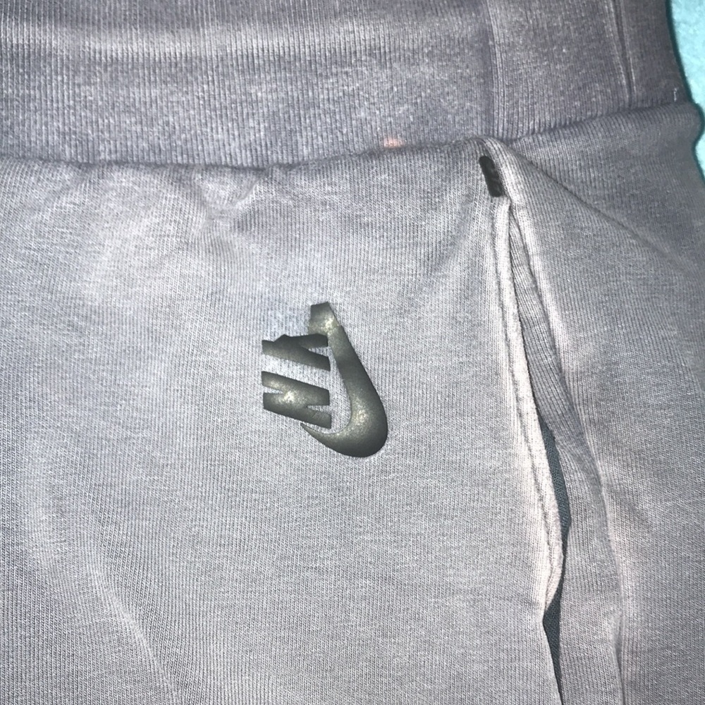 NIKE heavy duty training sweatpants elastic waistband drawstring gray  size M - Picture 7 of 8